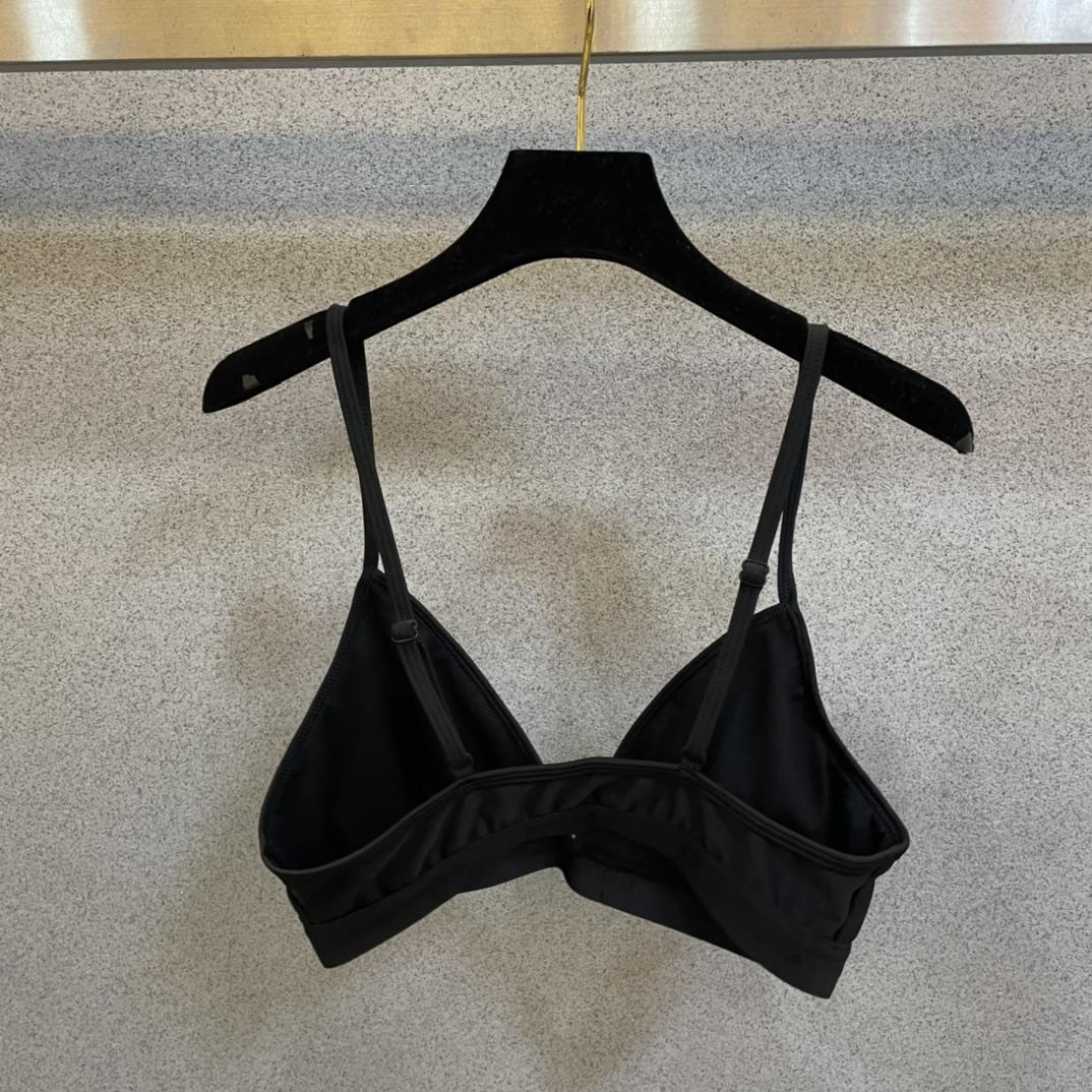 Balenciaga Sporty Bikini Set In Black - DopestKickz