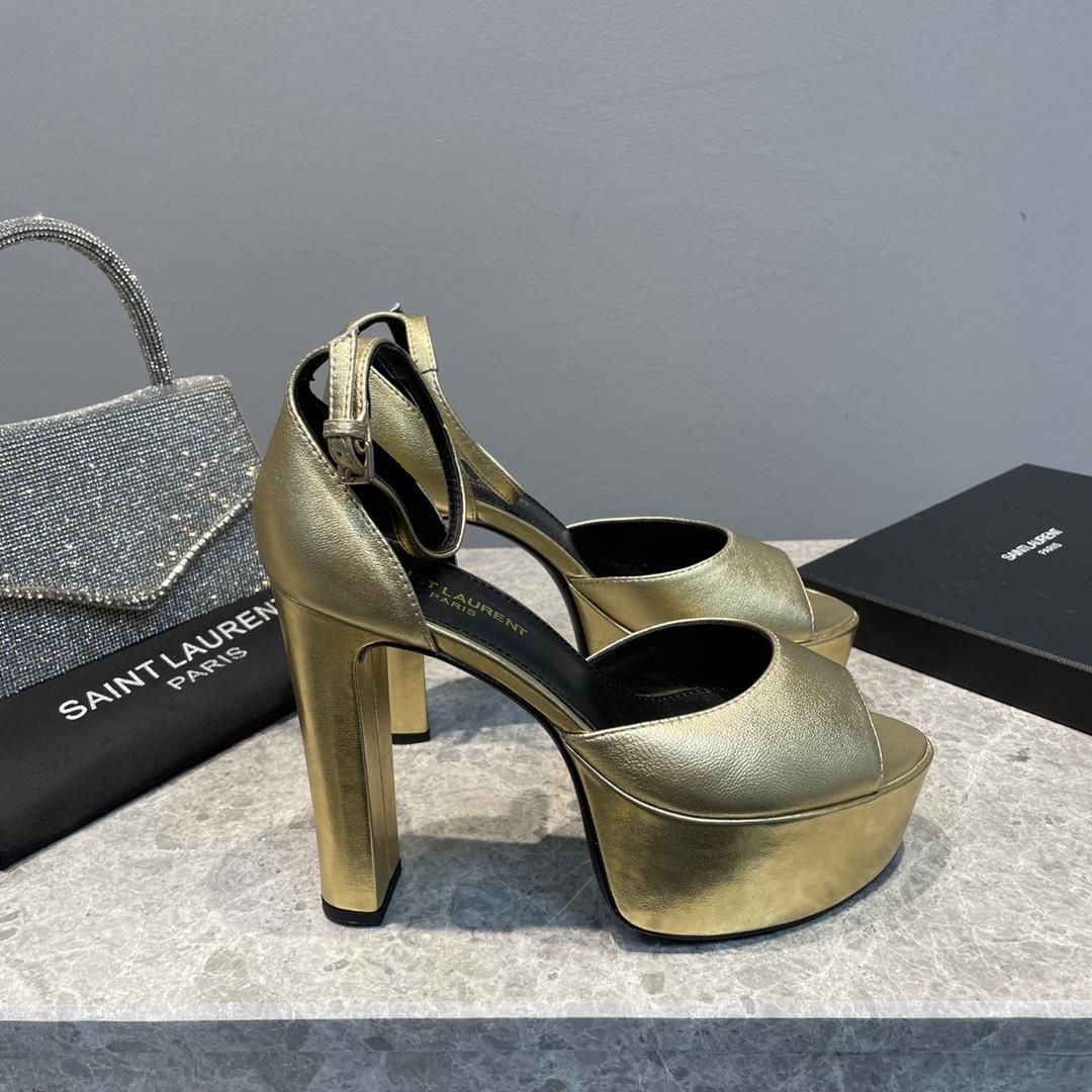 Saint Laurent Platform Sandals - DopestKickz