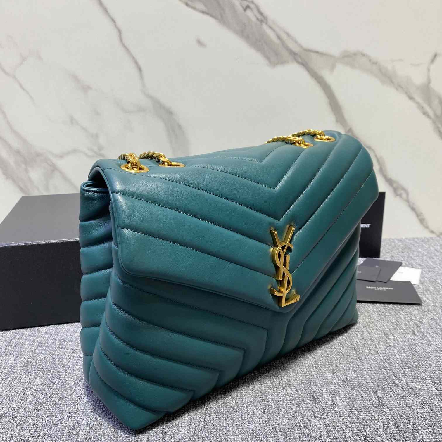Saint Laurent Loulou Medium Chain Shoulder Bag - DopestKickz