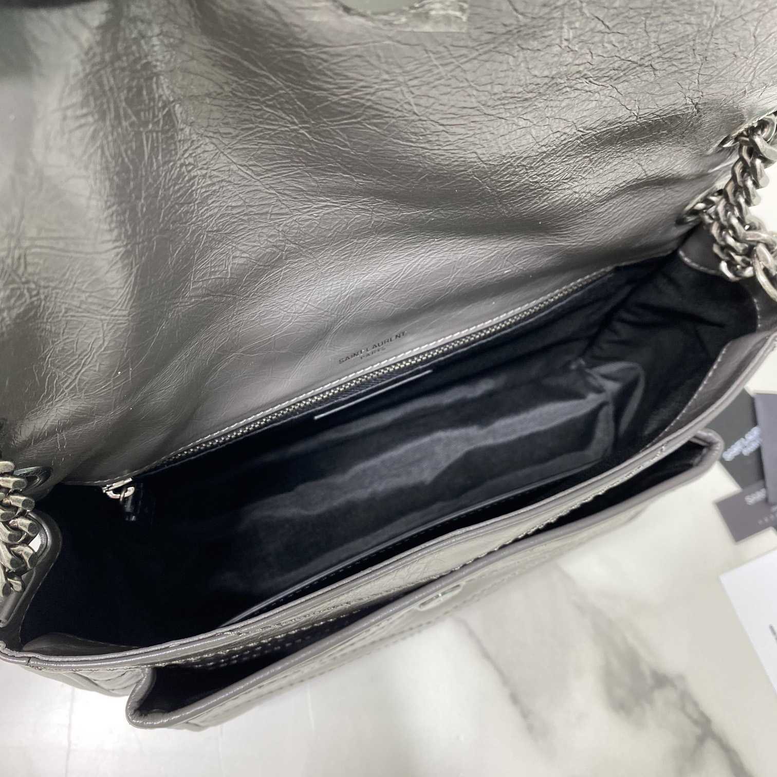 Saint Laurent Niki Medium Chain Bag In Crinkled Vintage Leather  - DopestKickz