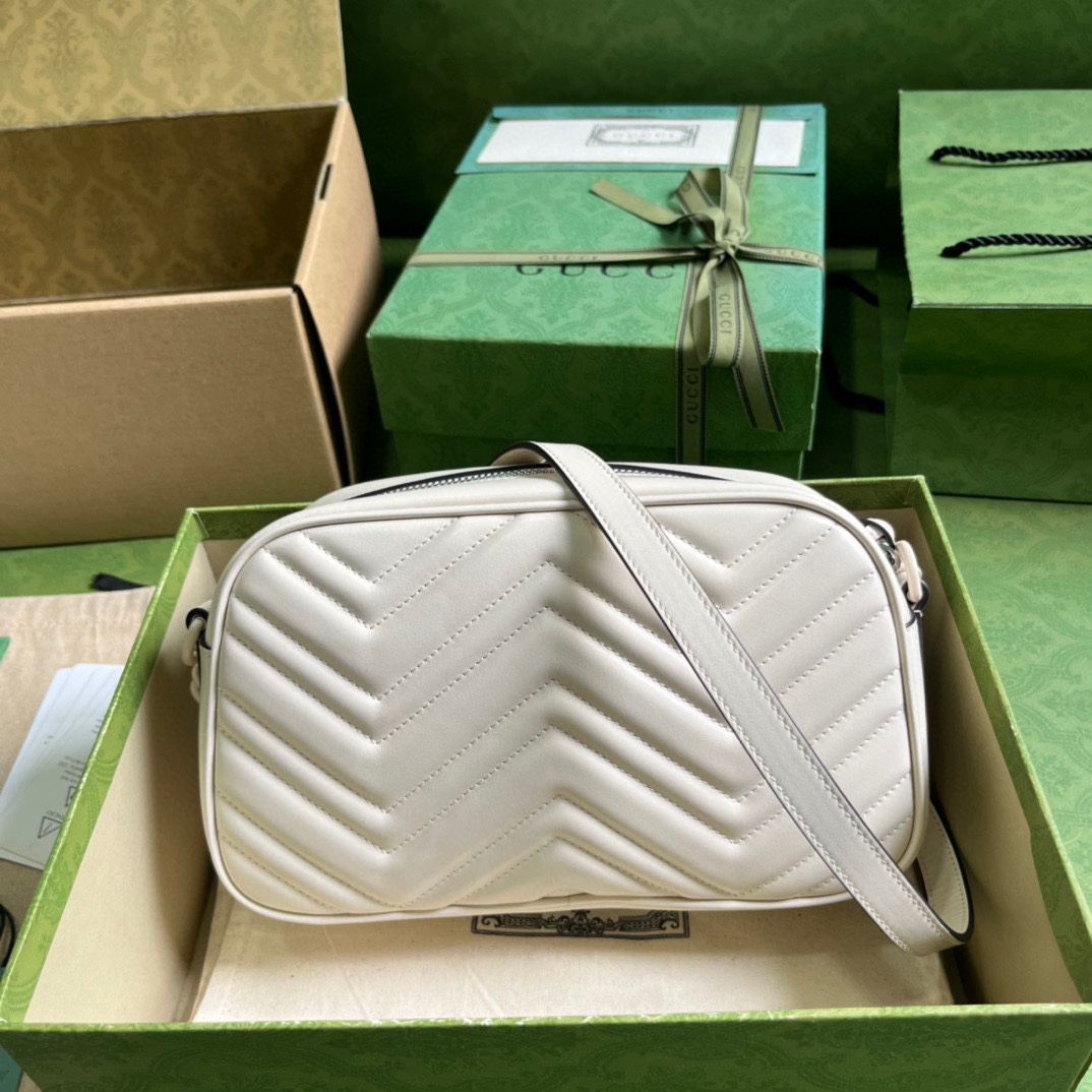 Gucci GG Marmont Matelassé Shoulder Bag(24*13*7cm) - DopestKickz