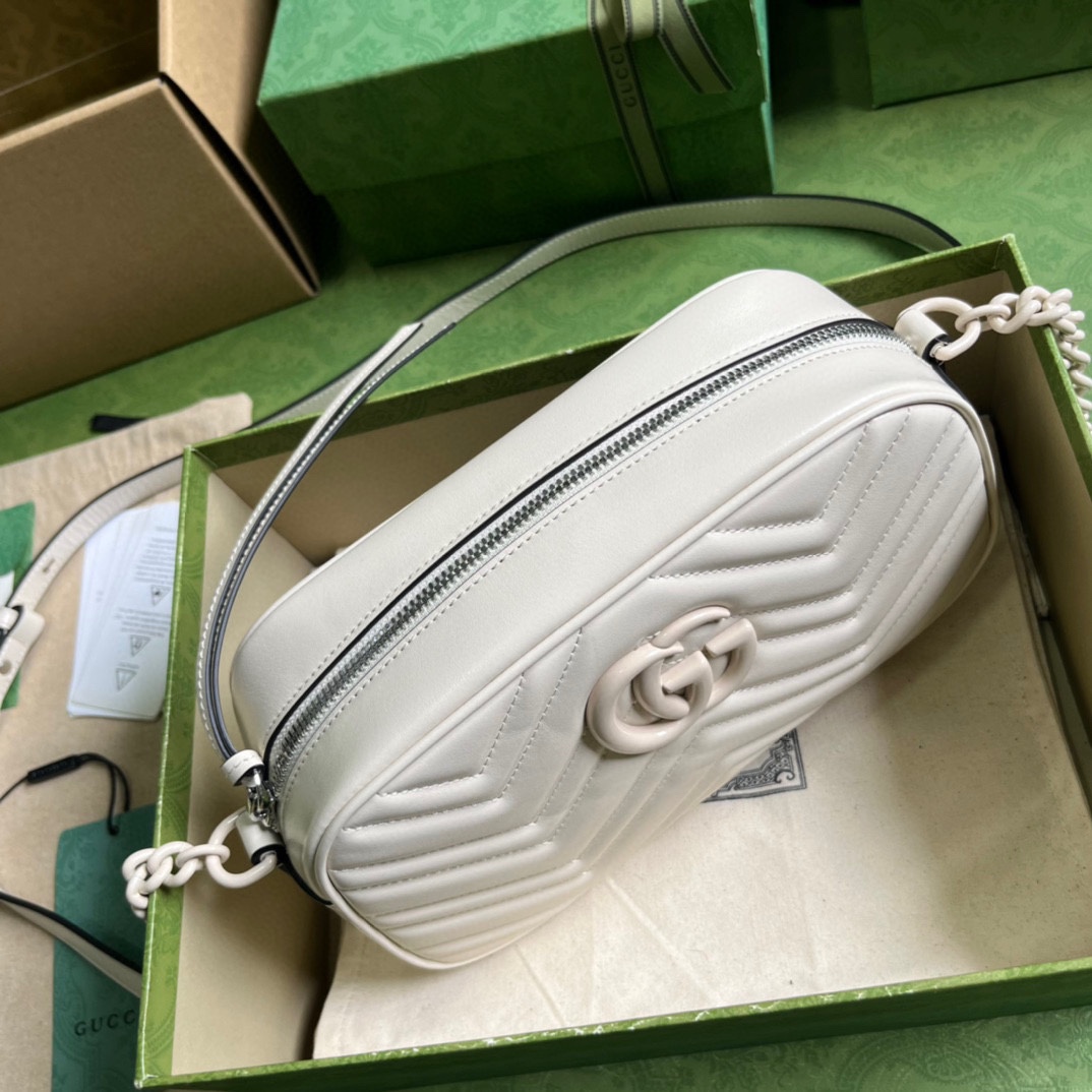Gucci GG Marmont Matelassé Shoulder Bag(24*13*7cm) - DopestKickz