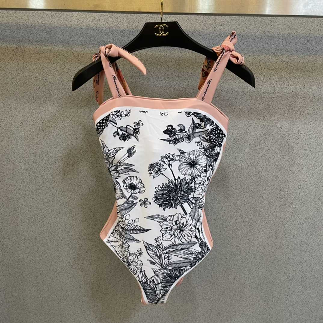 Gucci Visual Mood Reversible Tie-shoulder One Piece Swimsuit - DopestKickz