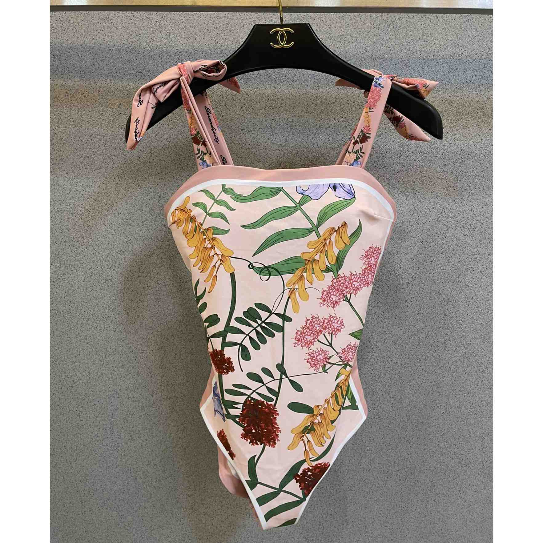 Gucci Visual Mood Reversible Tie-shoulder One Piece Swimsuit - DopestKickz