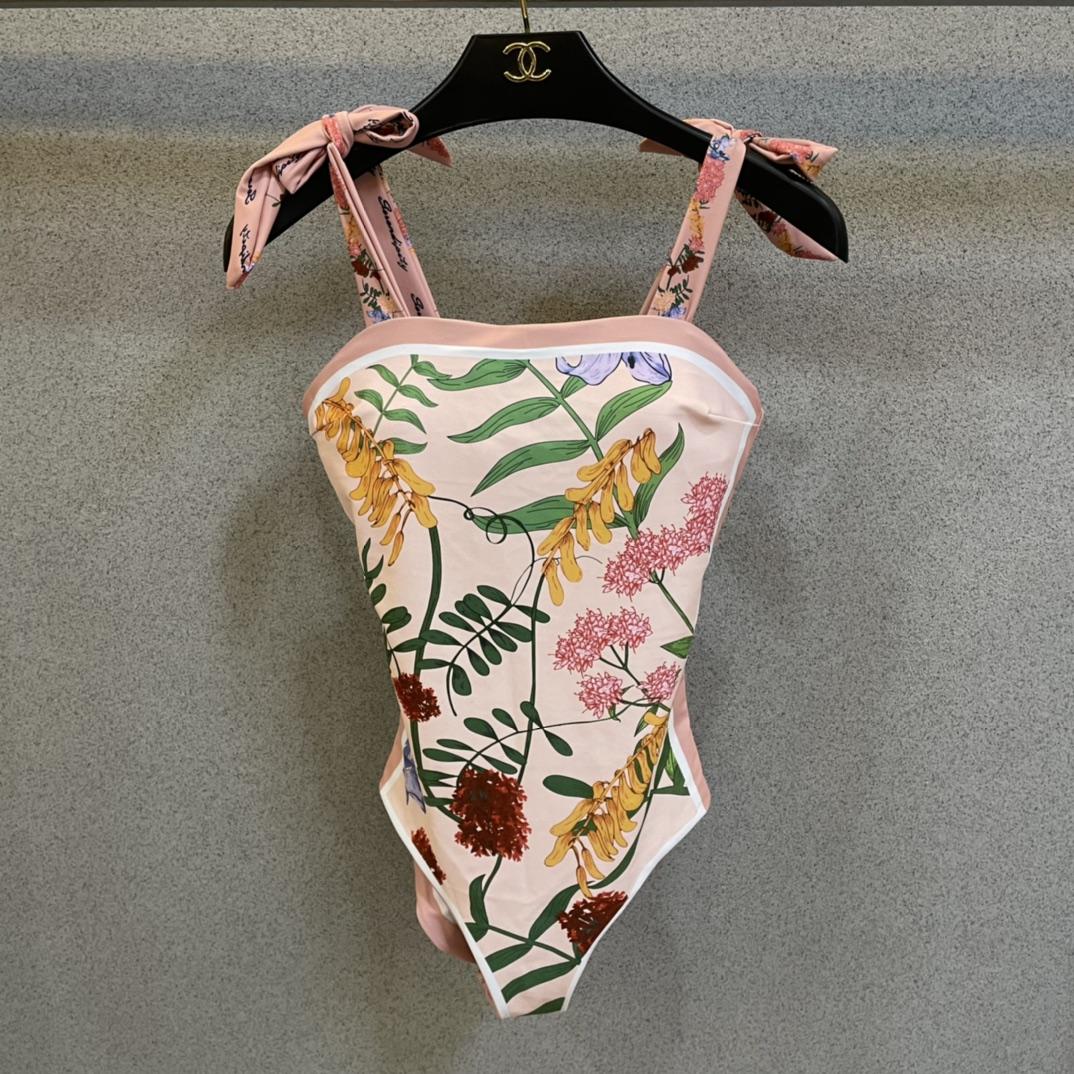 Gucci Visual Mood Reversible Tie-shoulder One Piece Swimsuit - DopestKickz
