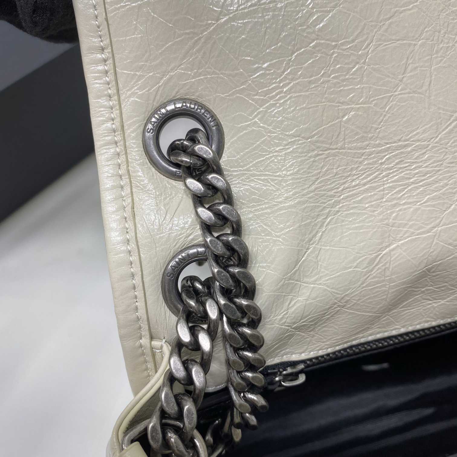 Saint Laurent Niki Medium Chain Bag In Crinkled Vintage Leather  - DopestKickz