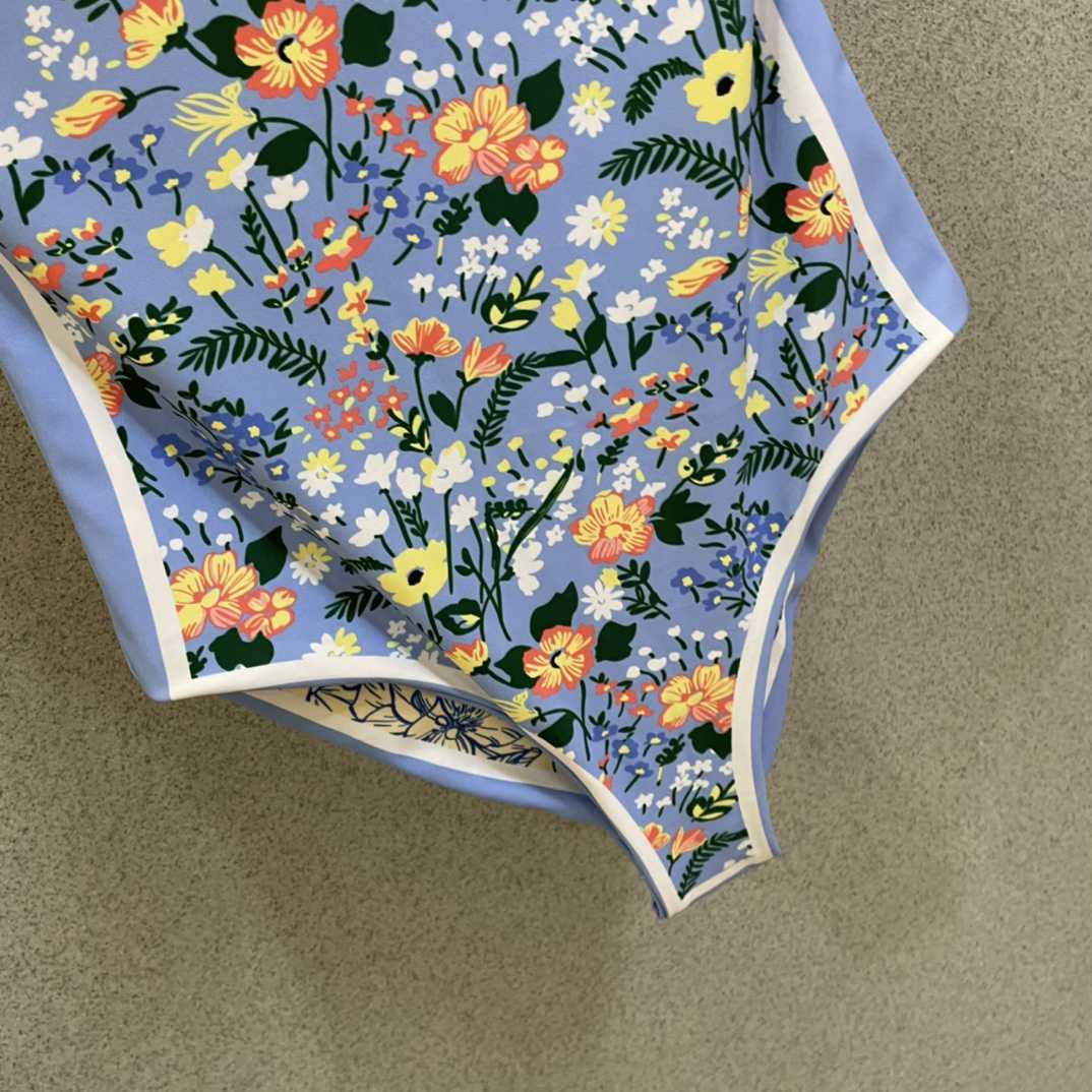 Gucci Visual Mood Reversible Tie-shoulder One Piece Swimsuit - DopestKickz
