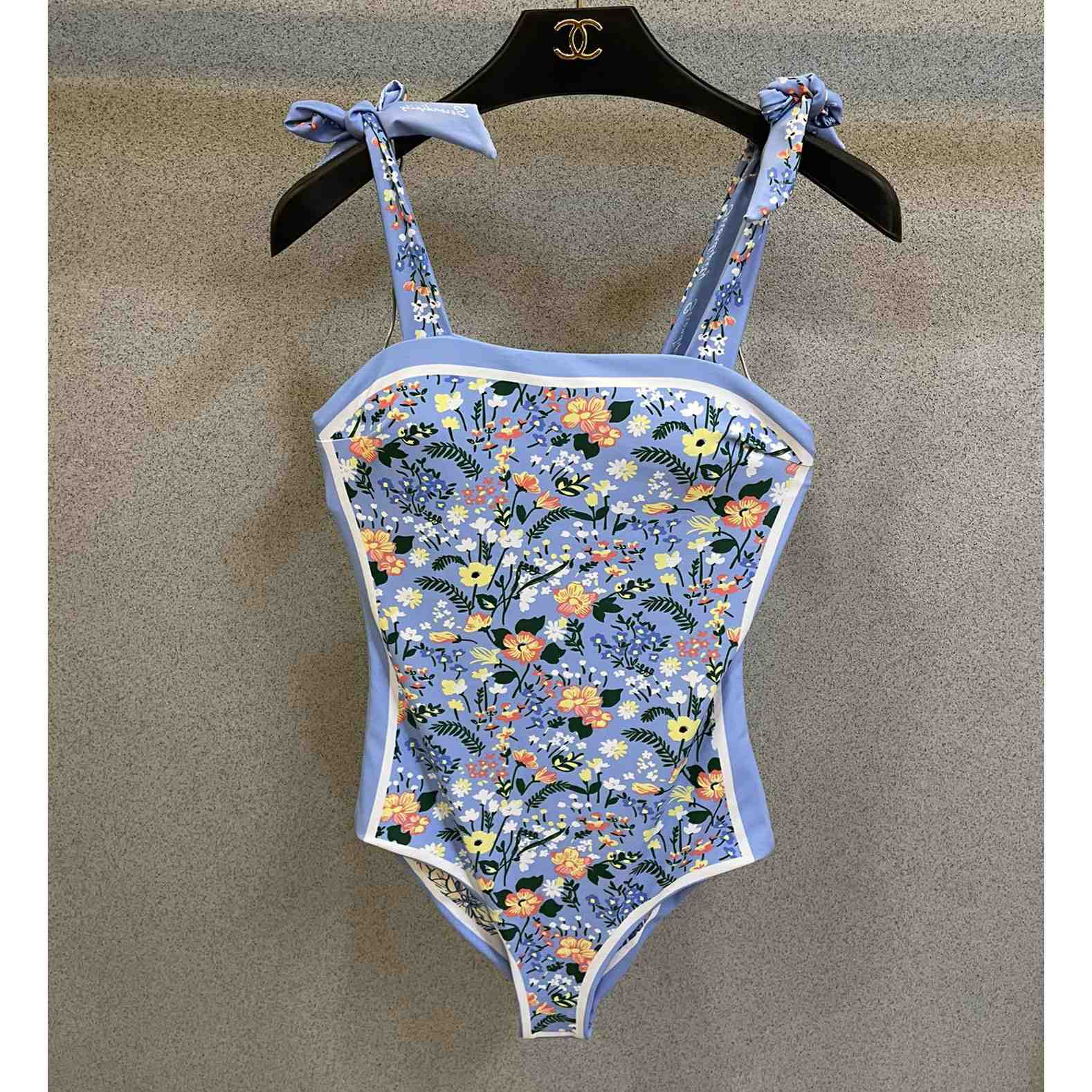 Gucci Visual Mood Reversible Tie-shoulder One Piece Swimsuit - DopestKickz