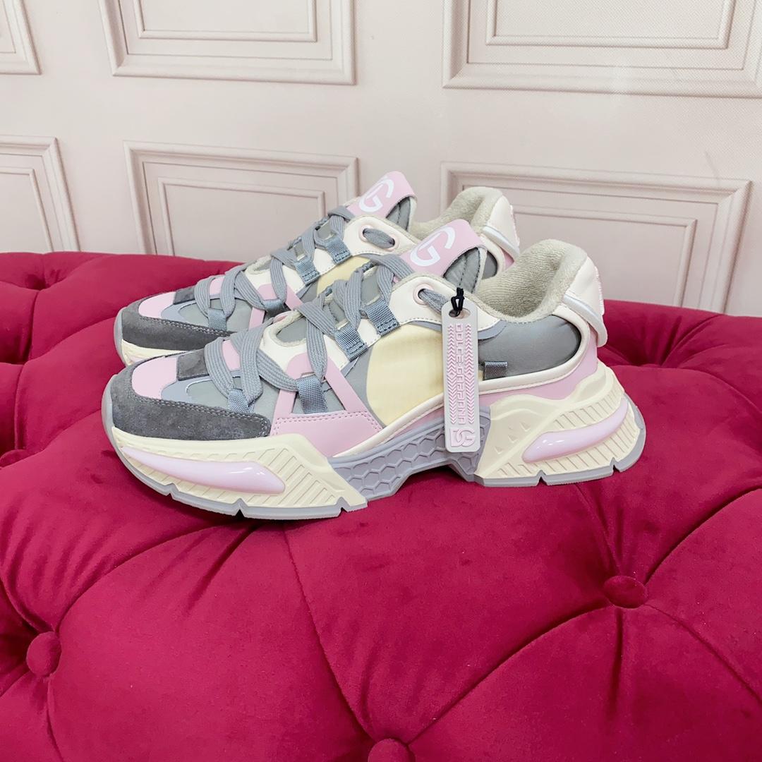 Dolce & Gabbana Mixed-Material Airmaster Sneakers - DopestKickz