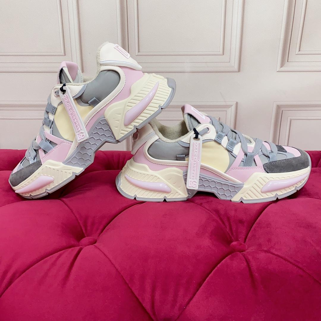 Dolce & Gabbana Mixed-Material Airmaster Sneakers - DopestKickz