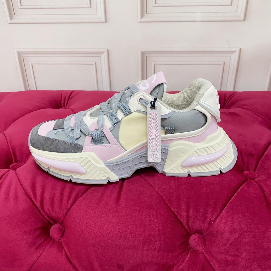 Dolce & Gabbana Mixed-Material Airmaster Sneakers - DopestKickz