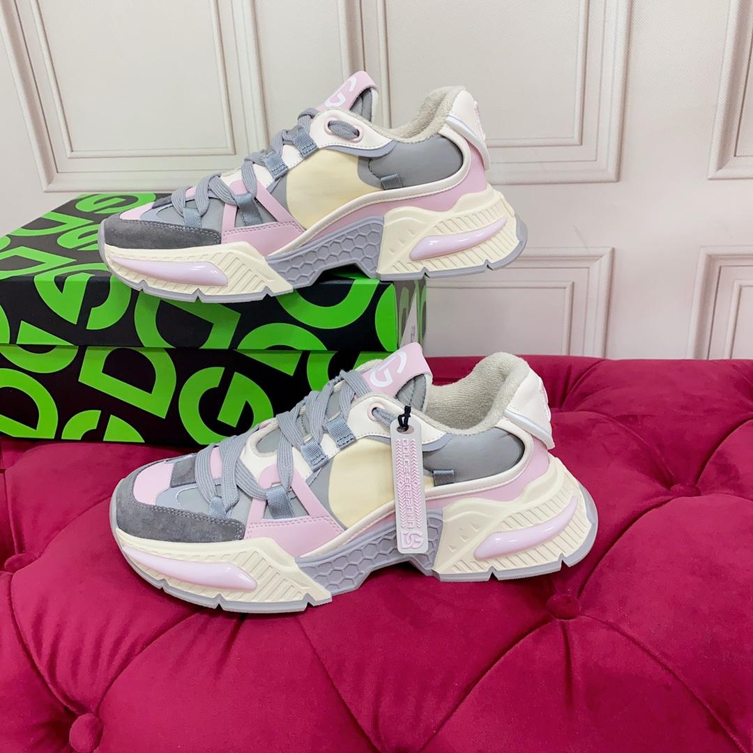 Dolce & Gabbana Mixed-Material Airmaster Sneakers - DopestKickz