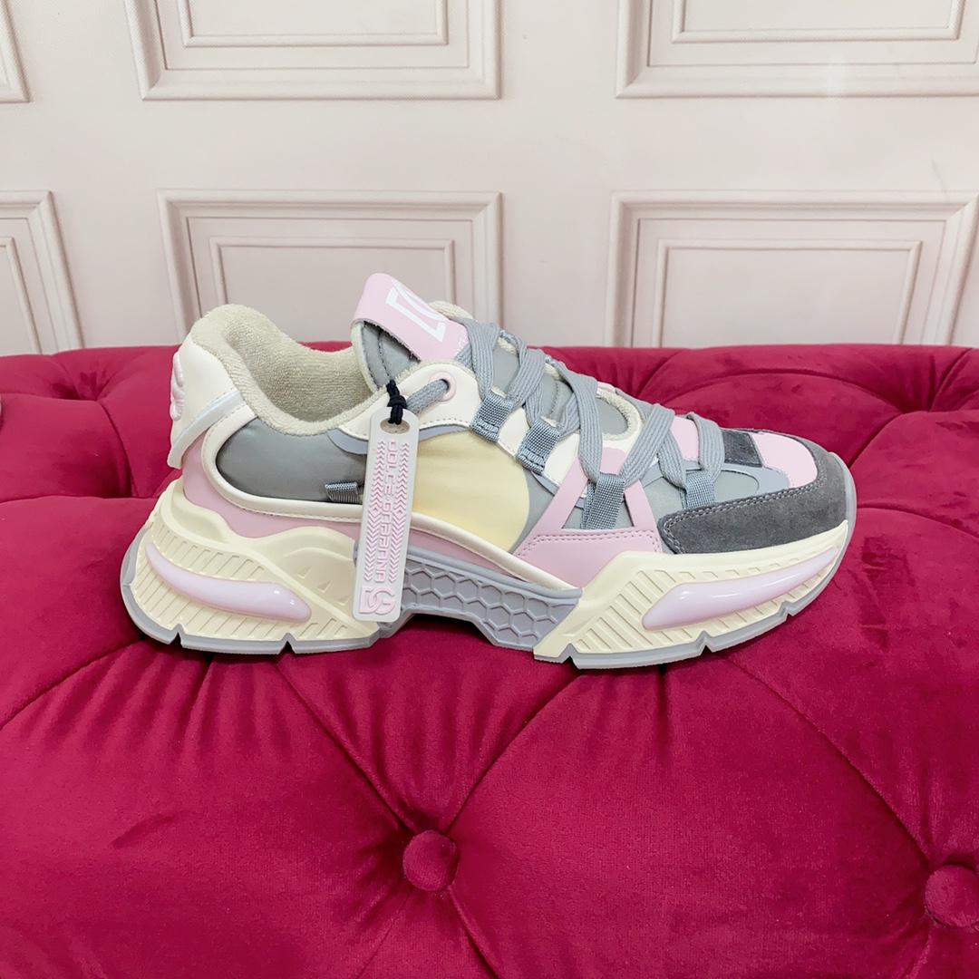 Dolce & Gabbana Mixed-Material Airmaster Sneakers - DopestKickz
