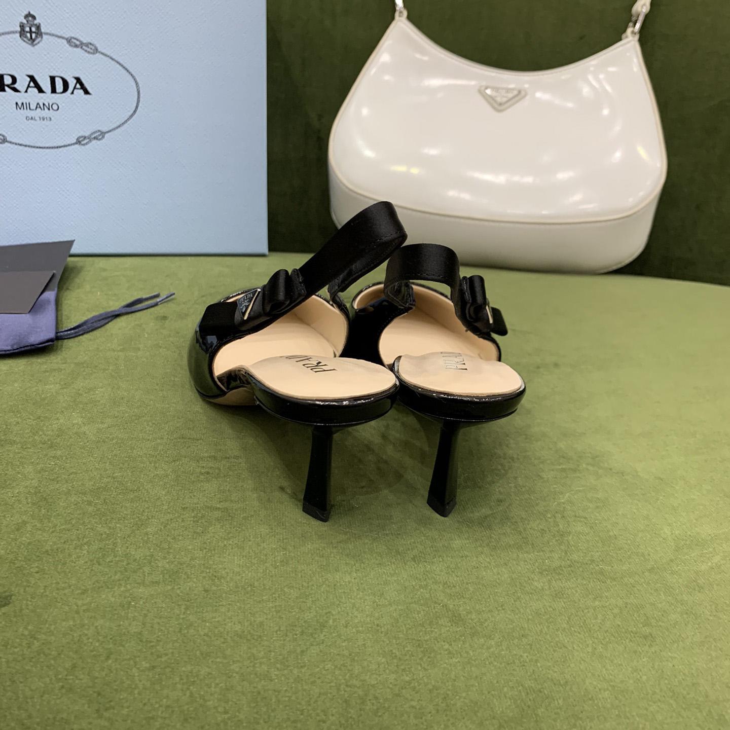 Prada Patent Leather Slingbacks - DopestKickz