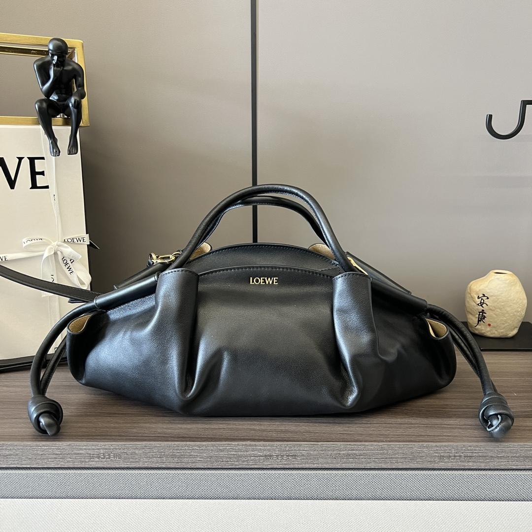 Loewe Paseo Bag In Shiny Nappa Calfskin - DopestKickz