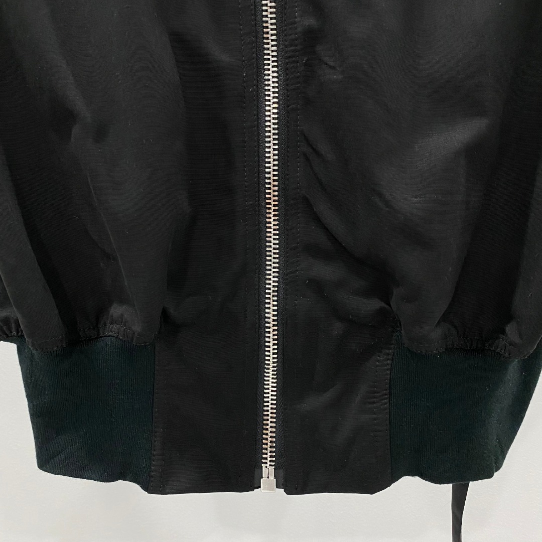 Rick Owens Drkshdw Black Sleeveless Cropped Bomber Jacket - DopestKickz