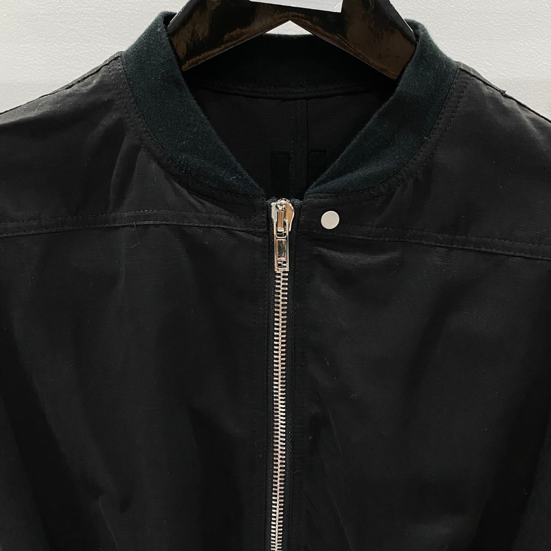 Rick Owens Drkshdw Black Sleeveless Cropped Bomber Jacket - DopestKickz