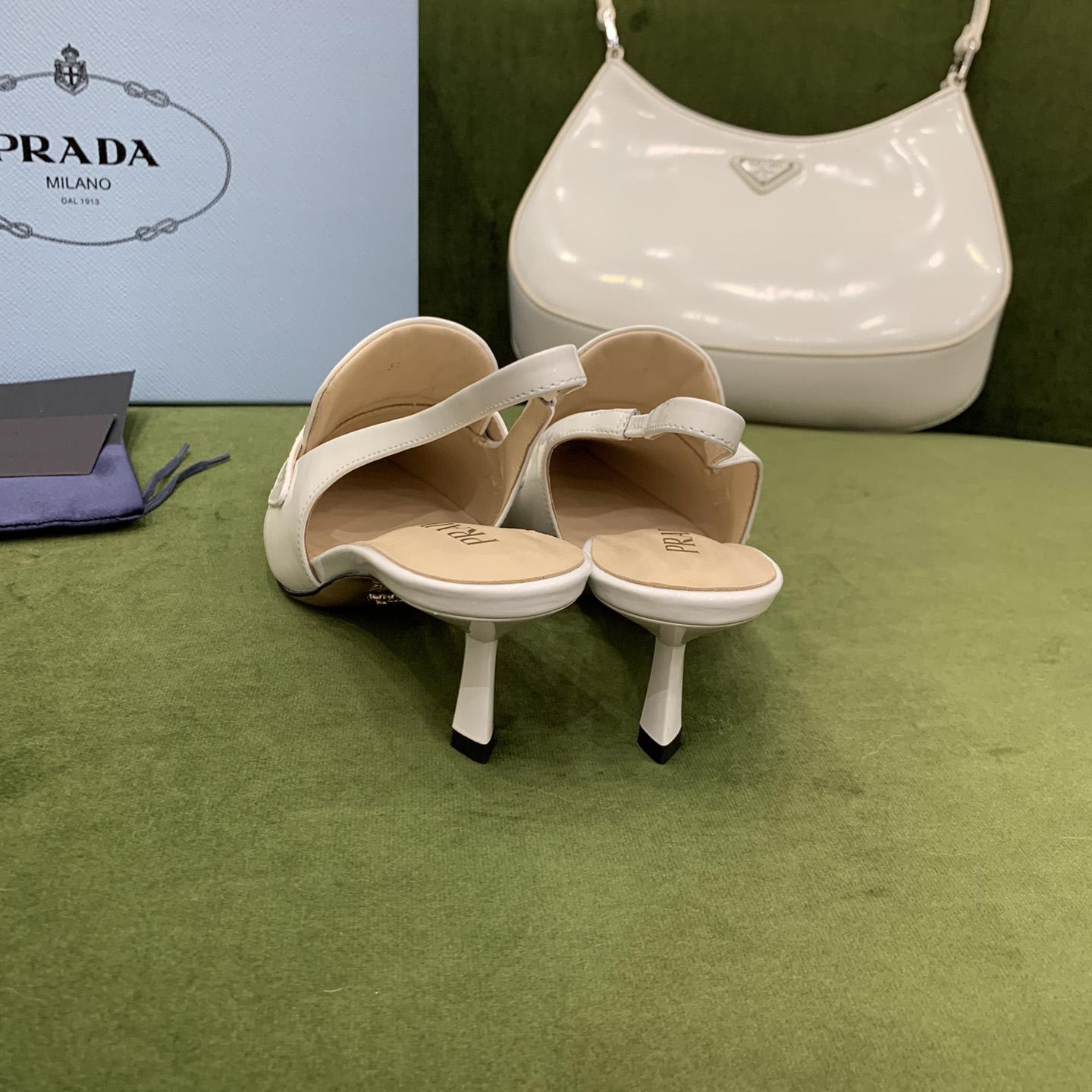Prada Patent Leather Slingbacks - DopestKickz