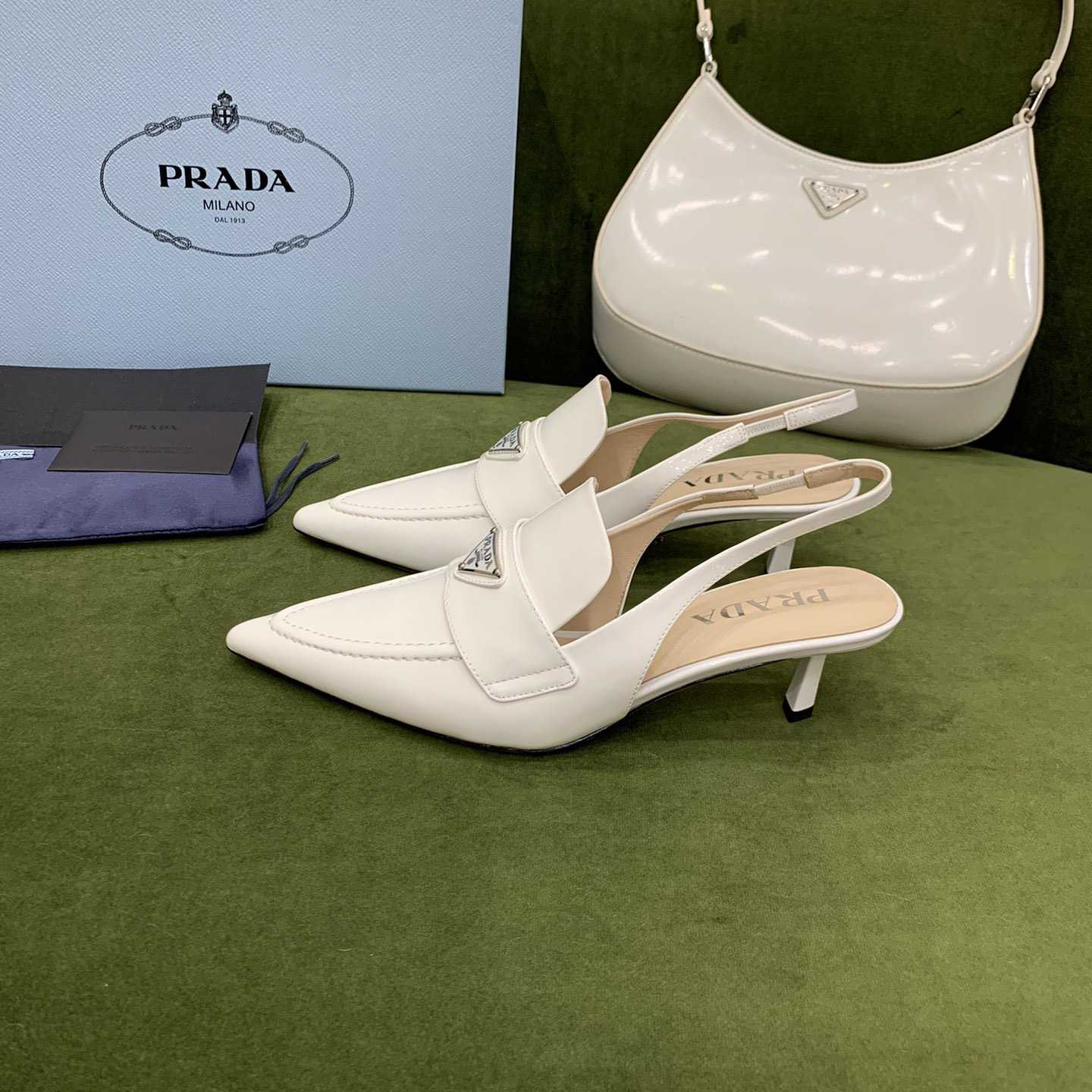 Prada Patent Leather Slingbacks - DopestKickz