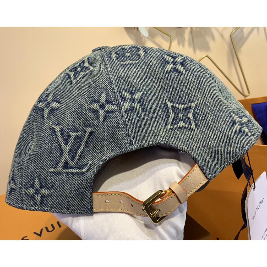 Louis Vuitton Monogram Washed Denim Cap - DopestKickz