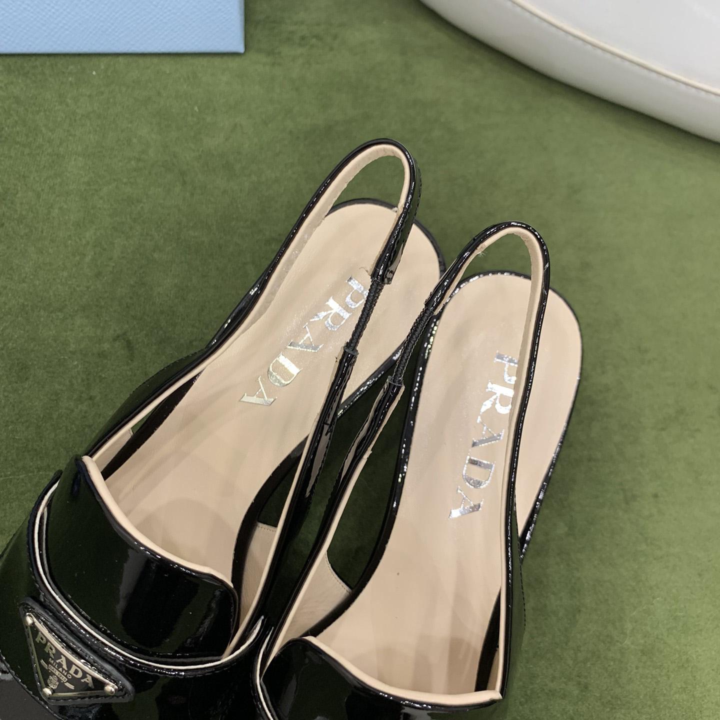 Prada Patent Leather Slingbacks - DopestKickz