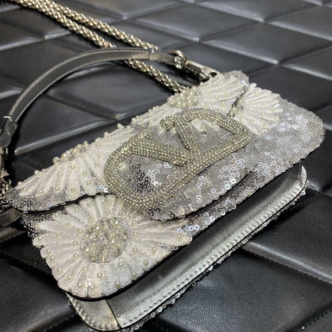Valenti Locò Small Shoulder Bag With Floral Motif Embroidery - DopestKickz