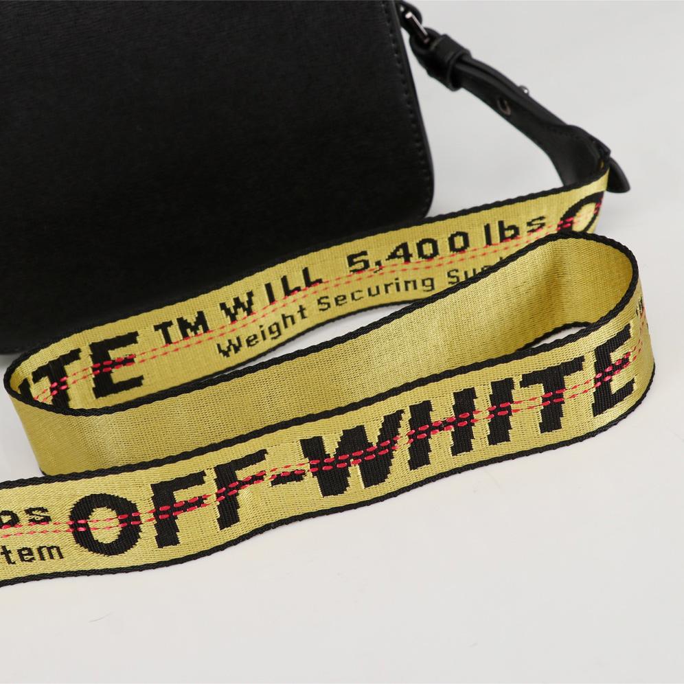 Off white Leather Cross Body Bag (18-16-9cm) - DopestKickz