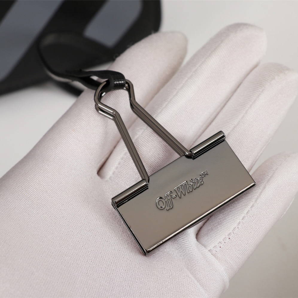 Off white Leather Cross Body Bag (18-16-9cm) - DopestKickz