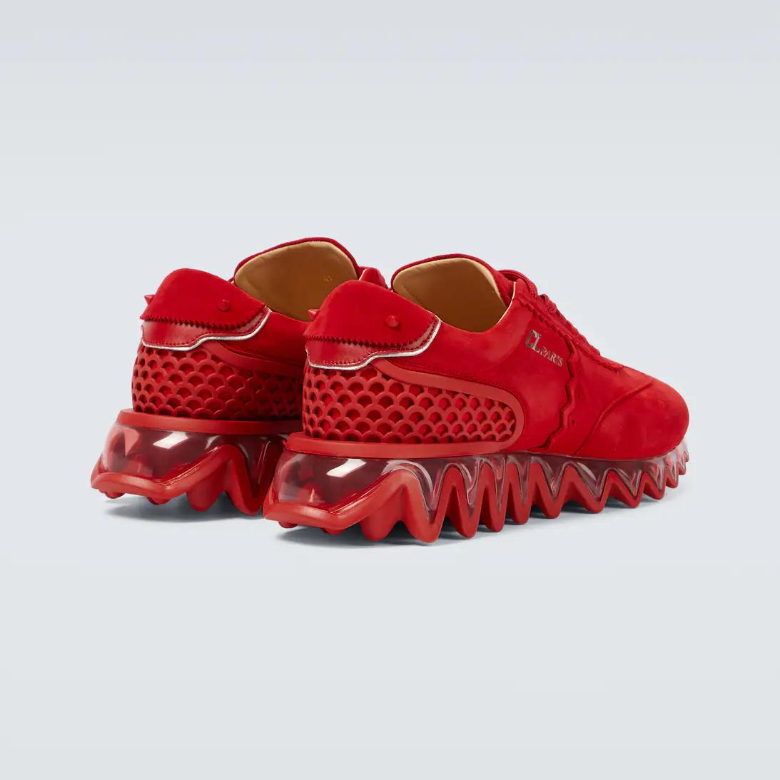 Christian Louboutin Loubishark Suede Sneakers - DopestKickz
