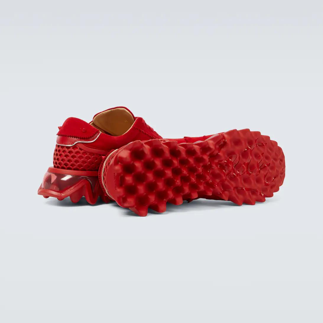 Christian Louboutin Loubishark Suede Sneakers - DopestKickz