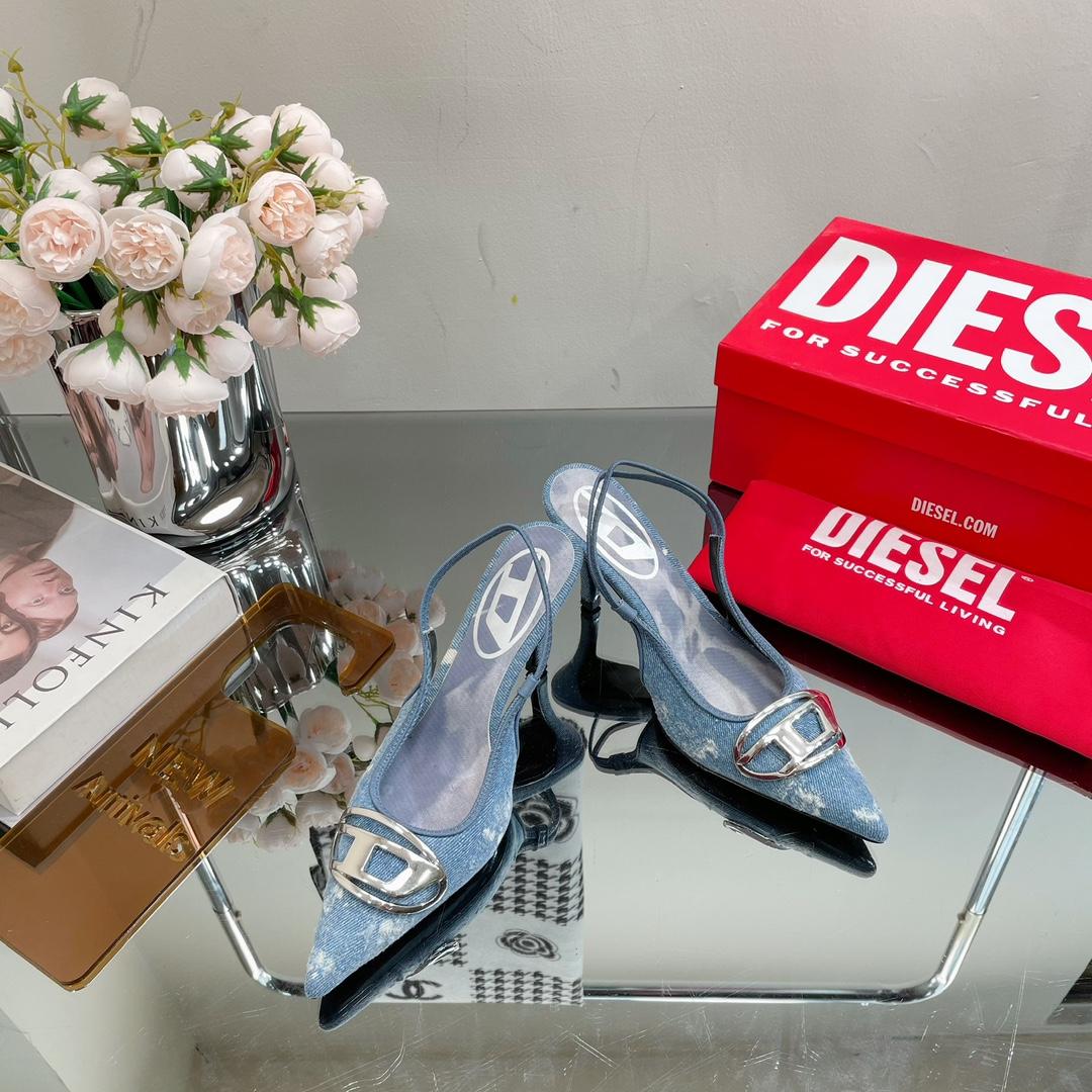 Diesel Women's Blue Venus Heels - DopestKickz