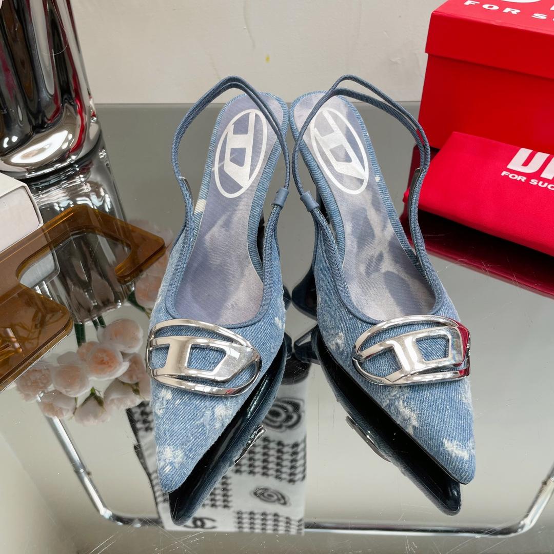 Diesel Women's Blue Venus Heels - DopestKickz