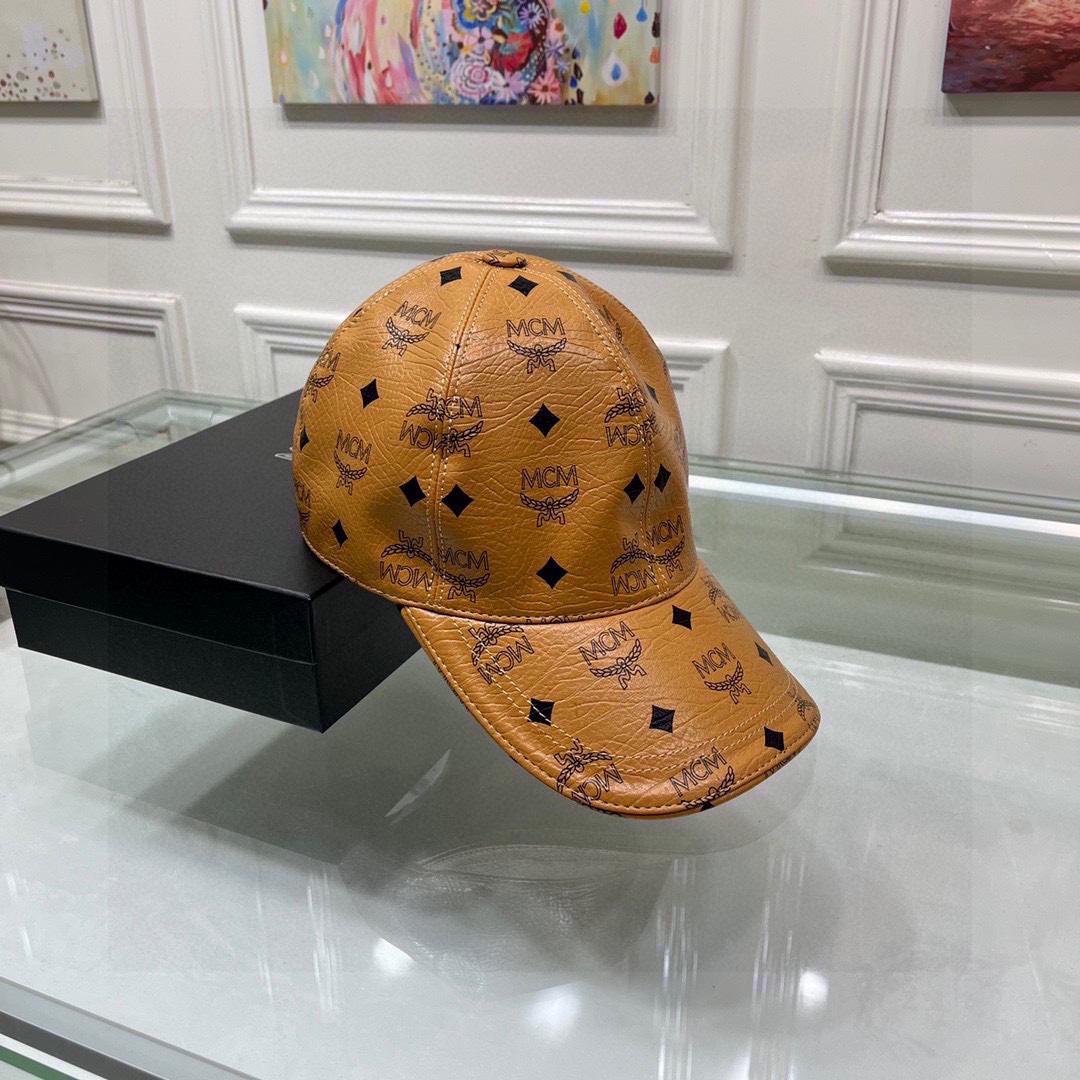 MCM Faux-leather Logo-print Cap - DopestKickz