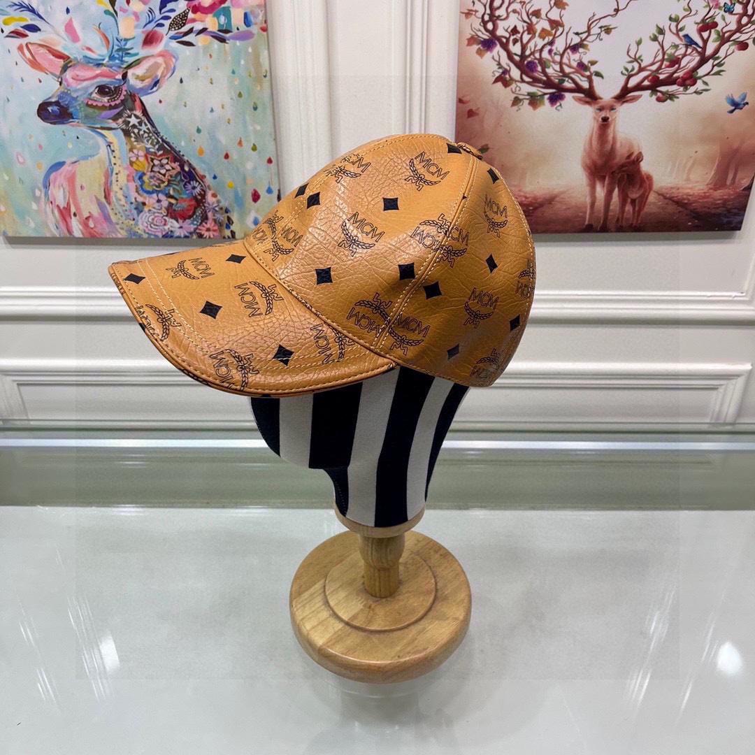 MCM Faux-leather Logo-print Cap - DopestKickz