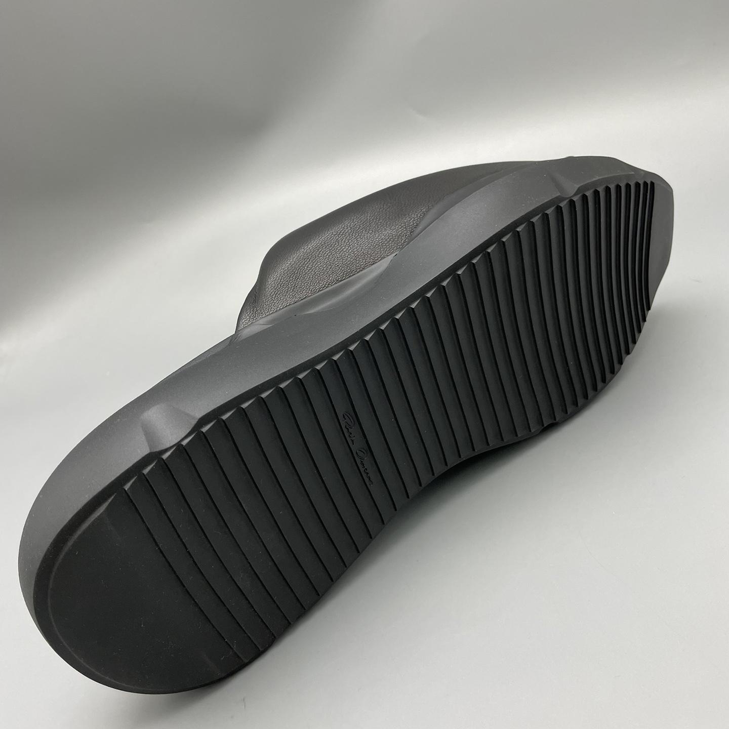 Rick Owens SS23 Edfu Geth Puffer Slide In Black - DopestKickz