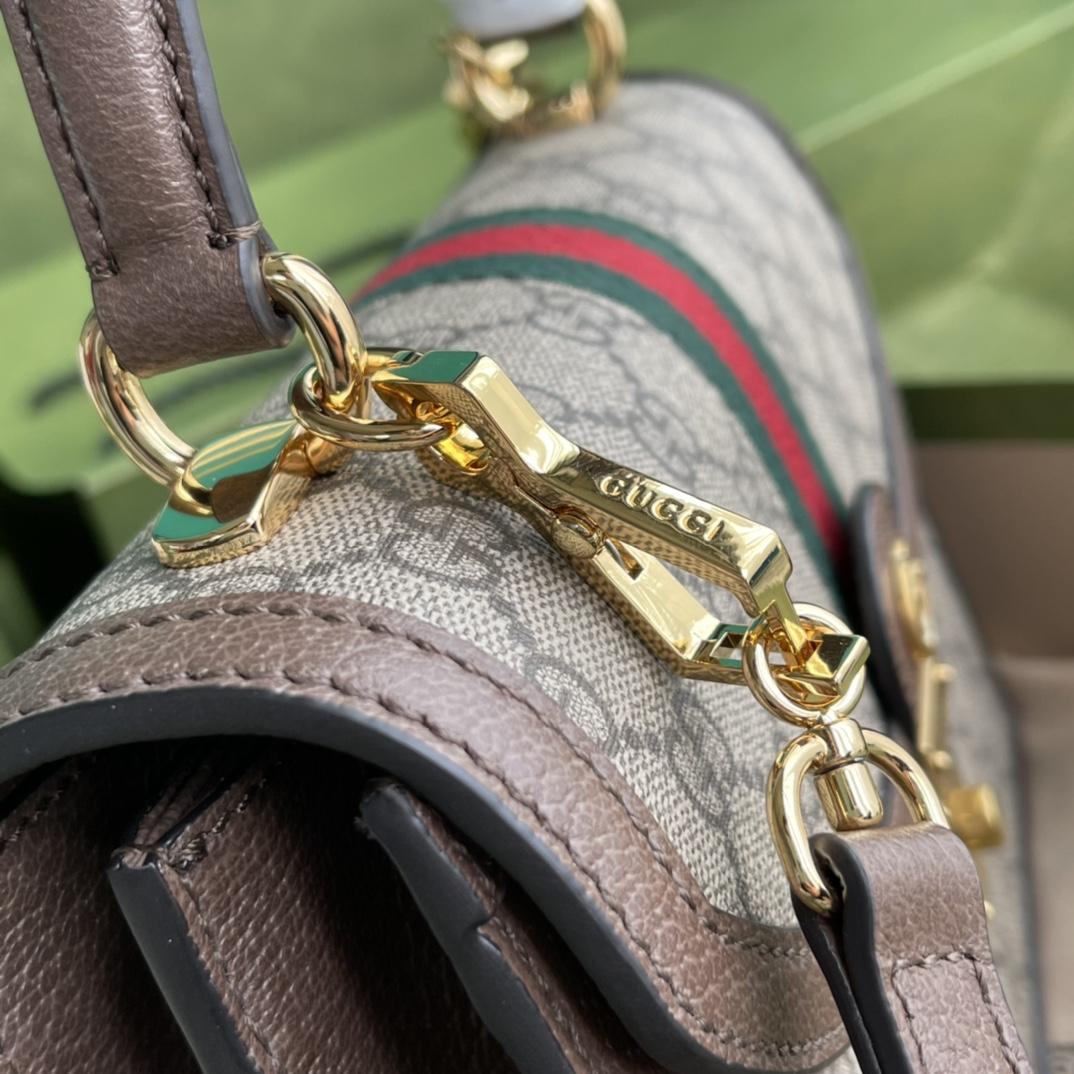 Gucci Ophidia GG Small Top Handle Bag(25-17.5-7cm) - DopestKickz