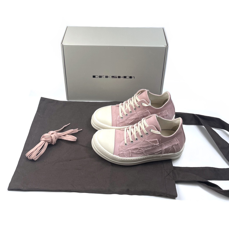 Rick Owens Drkshdw Slashed Low Sneakers - DopestKickz