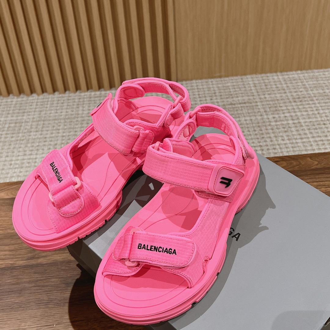 Balenciaga Women's Tourist Sandal In Pink - DopestKickz