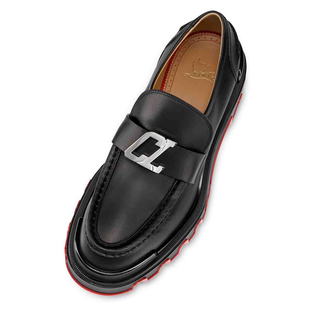 Christian Louboutin CL Moc Dune Loafers - Calf leather - Black - DopestKickz
