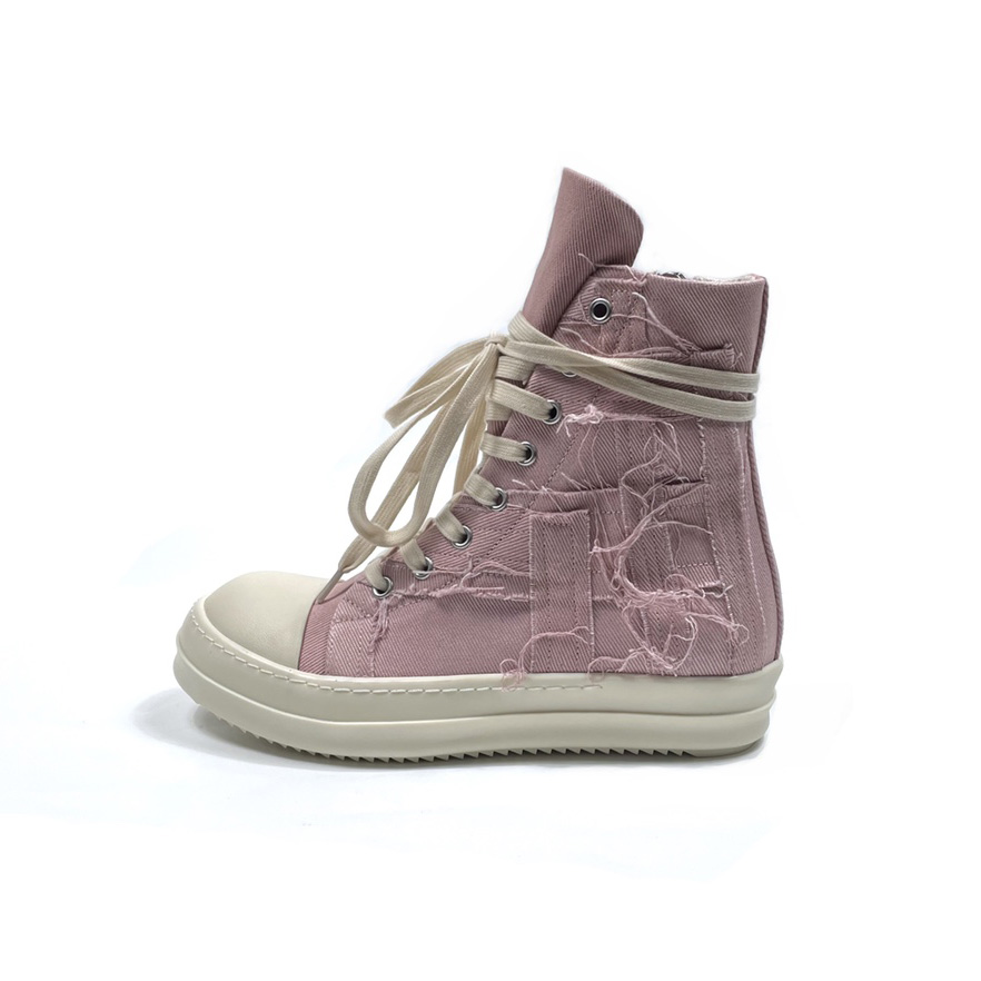 Rick Owens Drkshdw Pink Slash Sneakers - DopestKickz