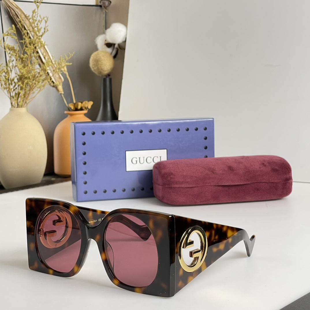 Gucci Square-Frame Sunglasses    GG1255 - DopestKickz