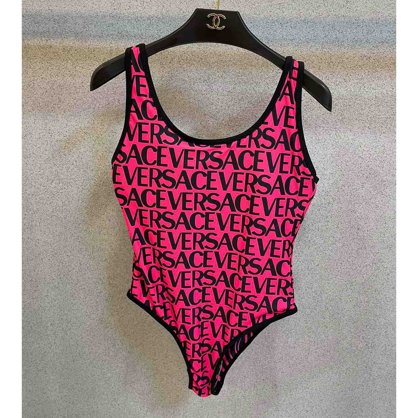 Versace Allover Reversible Swimsuit - DopestKickz