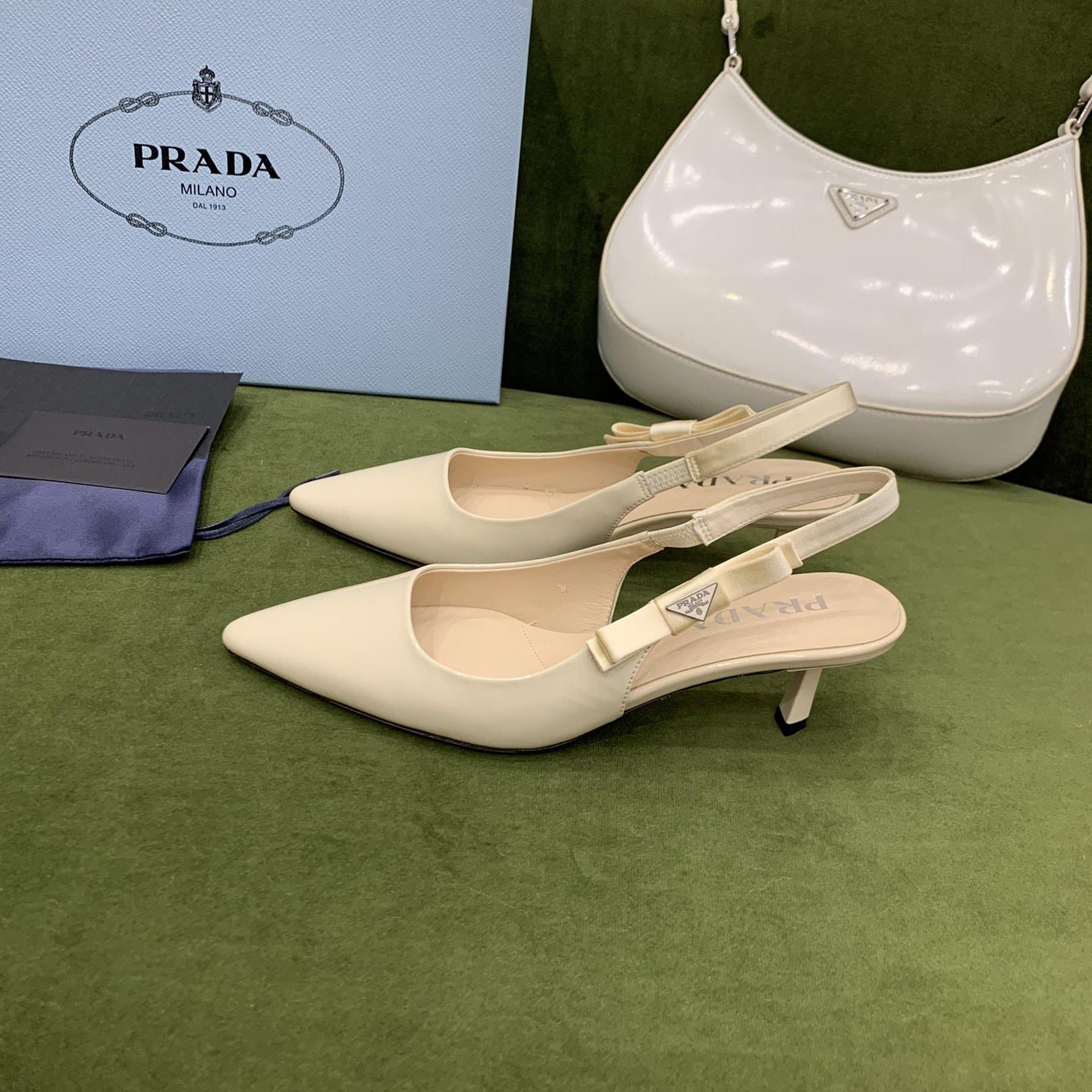Prada Patent Leather Slingbacks - DopestKickz