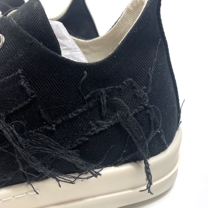 Rick Owens Drkshdw Distressed-effect Low-top Sneakers - DopestKickz