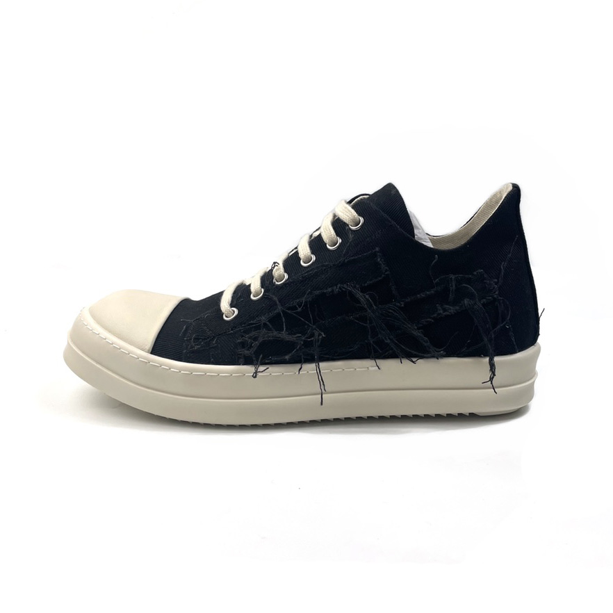 Rick Owens Drkshdw Distressed-effect Low-top Sneakers - DopestKickz