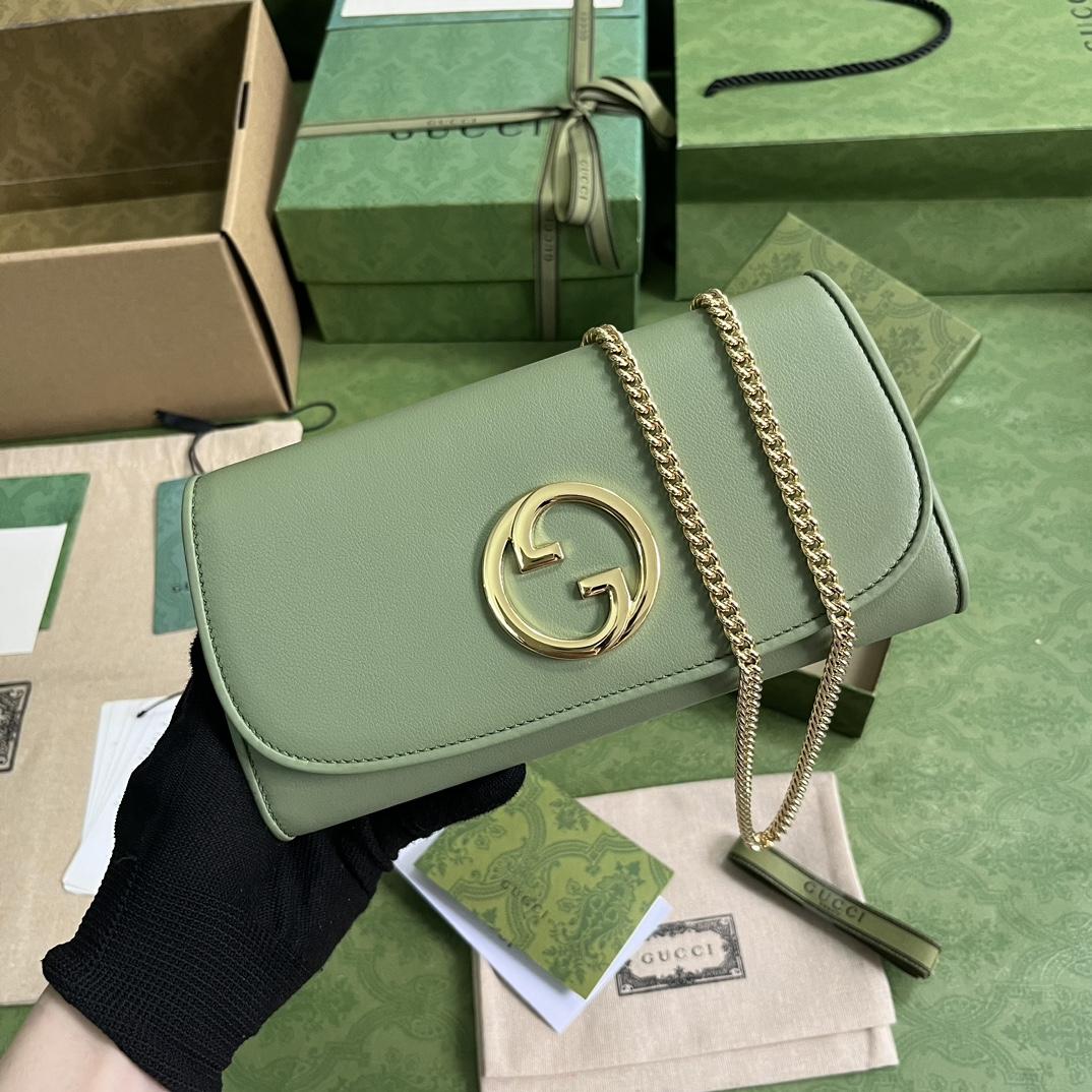 Gucci Blondie Continental Chain Wallet(21x10.5cm) - DopestKickz