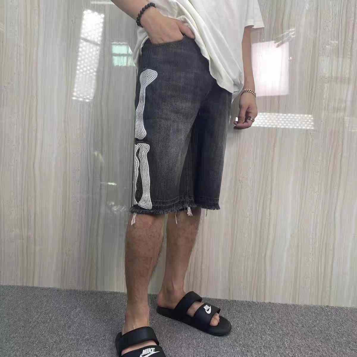 Kapital Skeleton Denim Shorts - DopestKickz