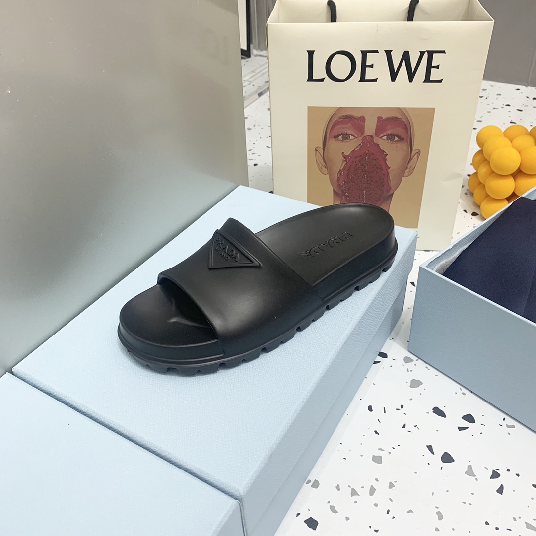 Prada Rubber Sandals  - DopestKickz
