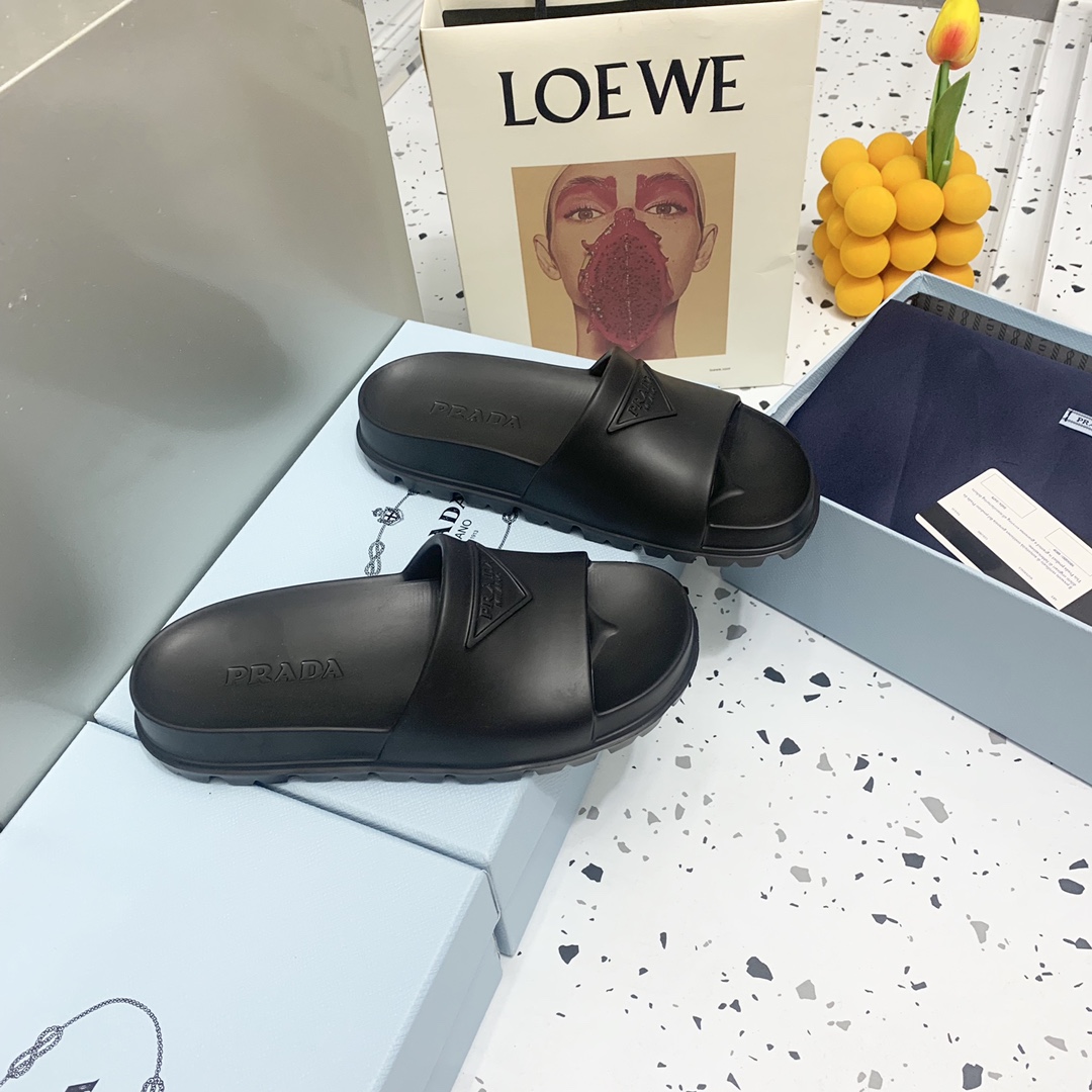 Prada Rubber Sandals  - DopestKickz