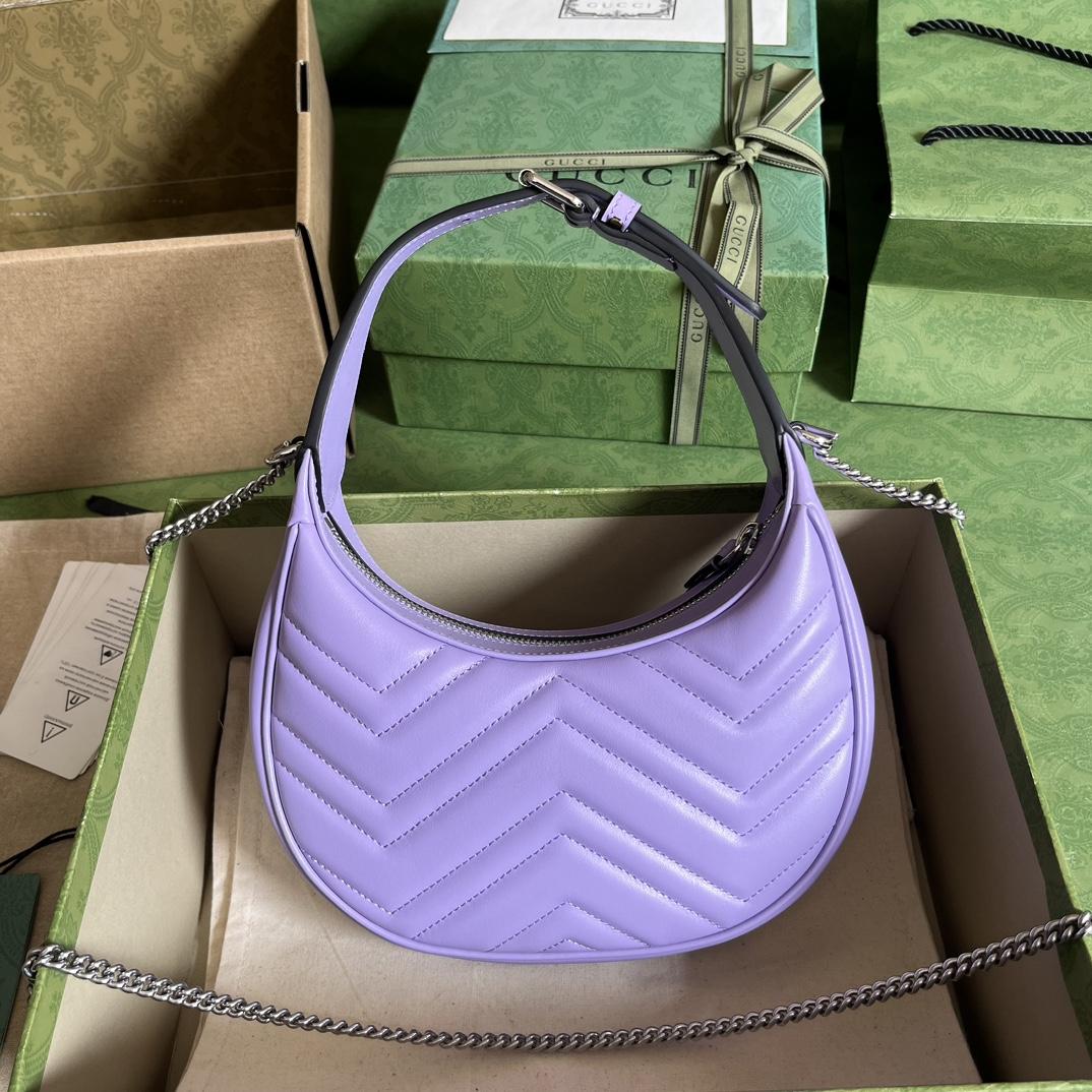 Gucci GG Marmont Half-Moon-Shaped Mini Bag(21.5-11-5cm) - DopestKickz